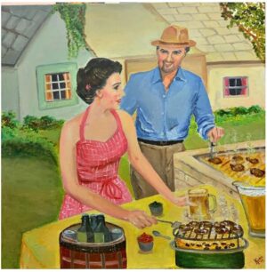 Retro love and barbecue